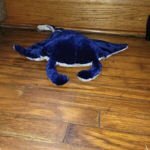 Aurora World Destination Nation Blue & Grey Manta‎ Ray 20" plush, 2016